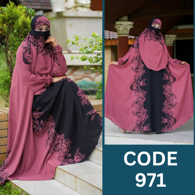 Luxury Zilbab Abaya Khimar (971)