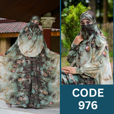 Luxury Zilbab Abaya Khimar (976)