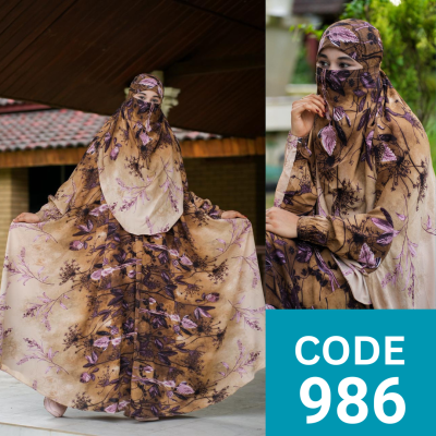 Luxury Zilbab Abaya Khimar (986)