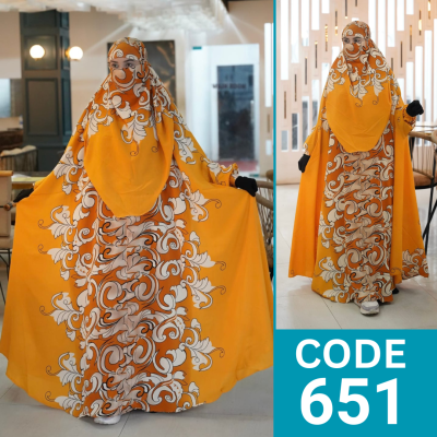 VIP Luxary Zilbab Abaya Khimar (651)