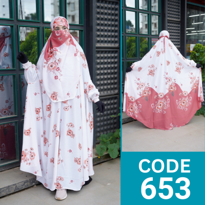 VIP Luxary Zilbab Abaya Khimar (653)