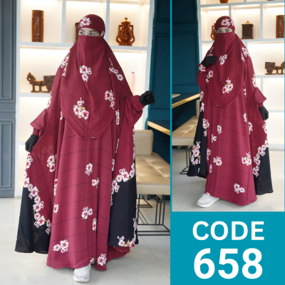 VIP Luxary Zilbab Abaya Khimar (658)