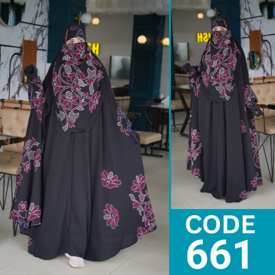 VIP Luxary Zilbab Abaya Khimar (661)