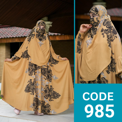 Luxury Zilbab Abaya Khimar (985)