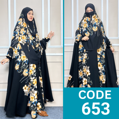 VIP Luxary Zilbab Abaya Khimar (653)
