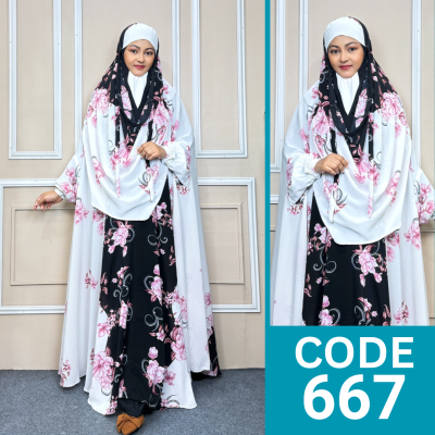 VIP Luxary Zilbab Abaya Khimar (667)