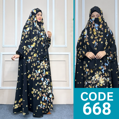 VIP Luxary Zilbab Abaya Khimar (668)
