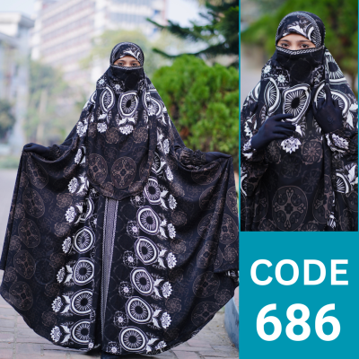 Luxary Zilbab Abaya Khimar (686)
